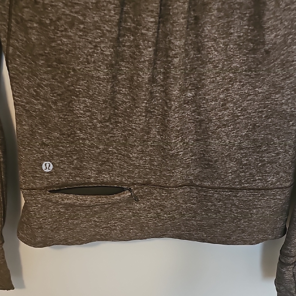 lululemon athletica Heathered Brown Half-Zip Sweater - Picture 6 of 6